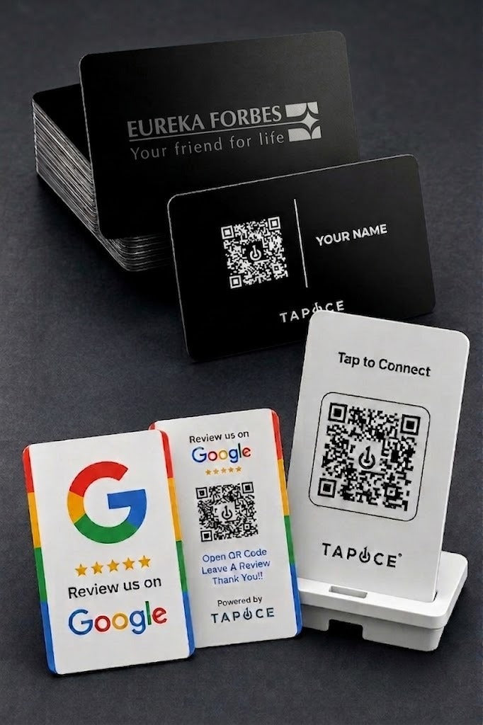 Business - Starter Pack ( 1 Customised Business card, 1 review Card & 1 NFC Stands )