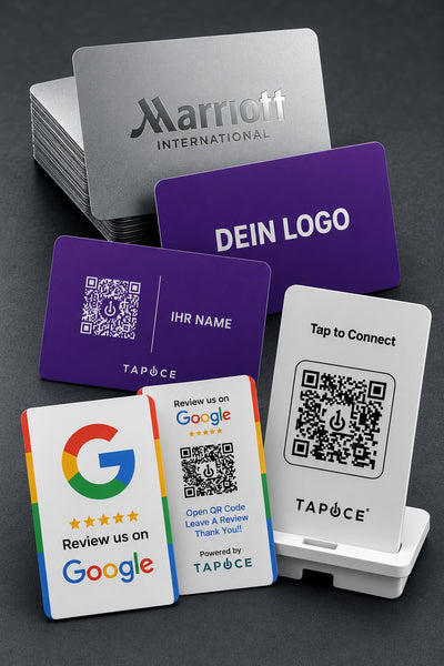 Business - Starter Pack ( 1 Customised Business card, 1 review Card & 1 NFC Stands )